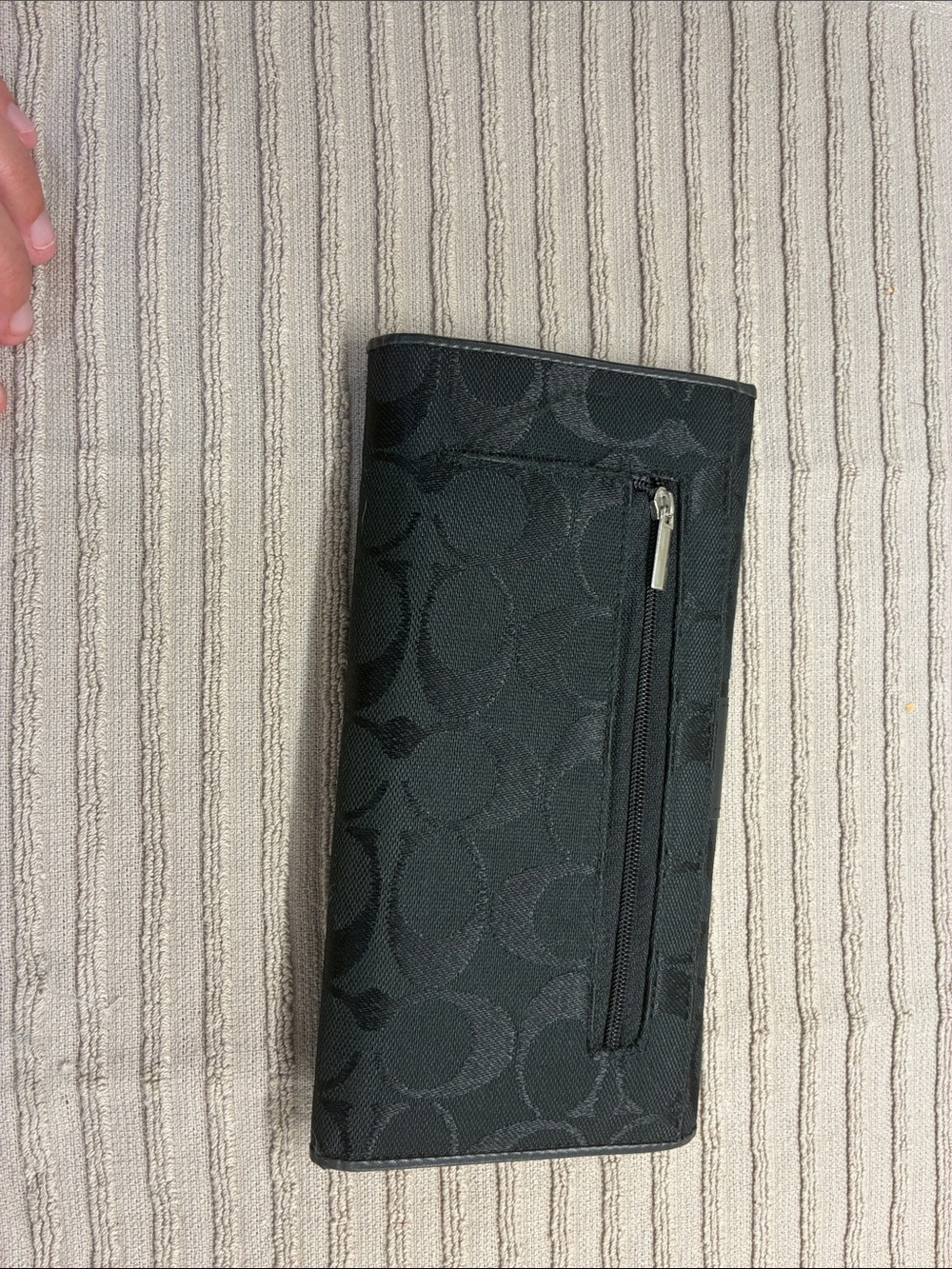 Coach Black Signature Continental Clutch Wallet - Picture 3 of 3